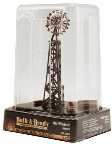 HO Scale Woodland Scenics BR5042 Old Windmill Built & Ready Landmark Structure