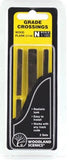 N Scale Woodland Scenics C1149 Wood Grade Crossing (2) pkg