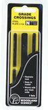 N Scale Woodland Scenics C1150 Steel Grade Crossing (2) pkg