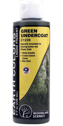 Woodland Scenics C1228 Green Undercoat 8 fl oz (236 mL) Bottle