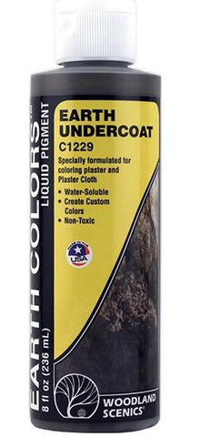 Woodland Scenics C1229 Earth Undercoat 8 fl oz (236 mL) Bottle