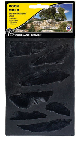 Woodland Scenics C1233 Terrain System Embankments Rock Mold