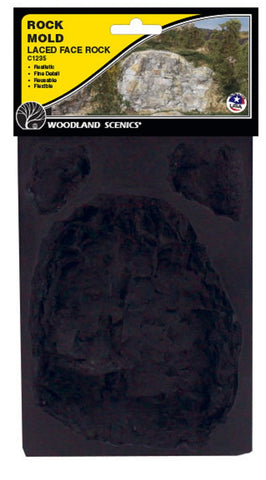 Woodland Scenics C1235 Terrain System Laced Face Rock Mold