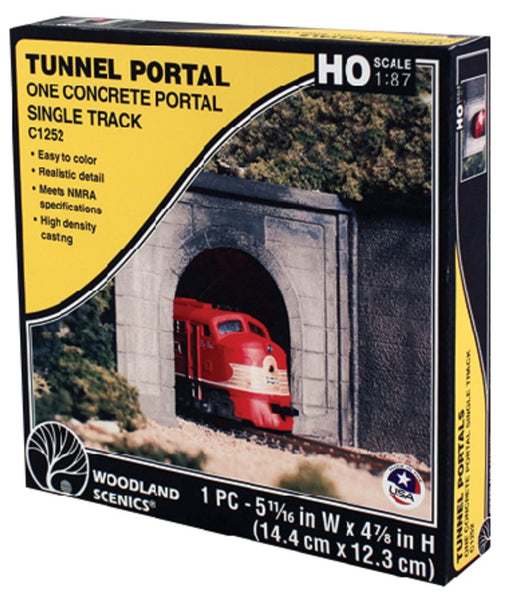 thumbnail interactive-video image 1 of Woodland Scenics C1254 HO-Scale Single Track Tunnel Portal - Timber Finish 1 of 5