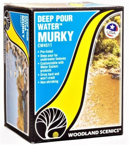 Woodland Scenics Water System CW4511 Murky Deep Pour Water 12 oz