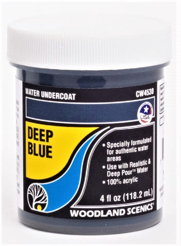 Woodland Scenics Water System CW4530 Deep Blue Water Undercoat 4 fl oz