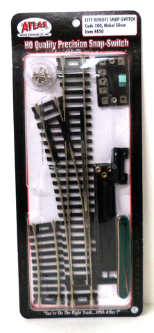 HO Scale Atlas 850 Code 100 Remote Left-Hand Snap-Switch