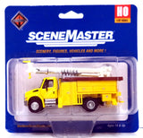 HO Scale Walthers SceneMaster 949-11732 International 4300 Utility Truck w/Drill