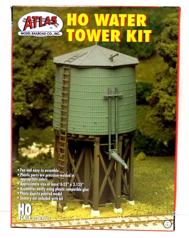 HO Scale Atlas 703 Water Tower Model Building Kit