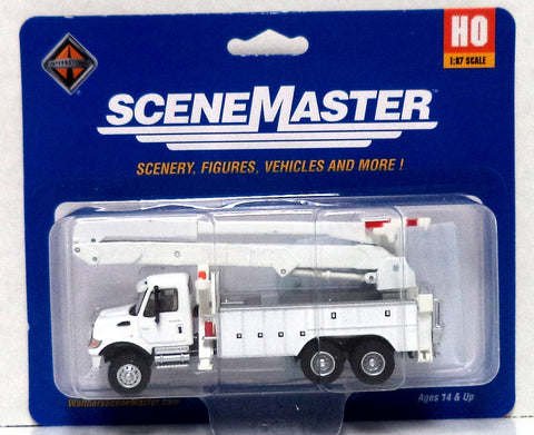 HO Scale Walthers SceneMaster 949-11754 International 7600 Utility Company Truck w/Bucket Lift