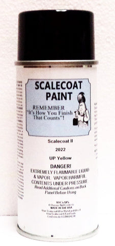 Scalecoat II S2022 UP Union Pacific Yellow 6 oz Enamel Paint Spray Can