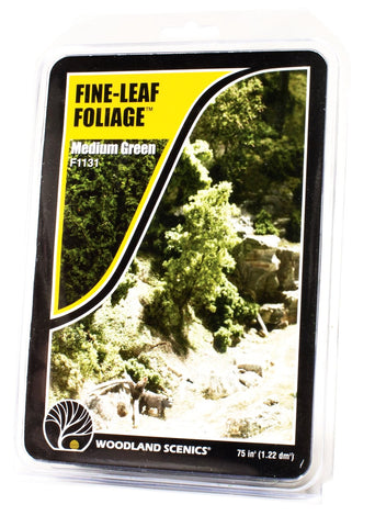 Woodland Scenics F1131 Fine-Leaf Foliage Medium Green 75 in3 (1.22 dm3)
