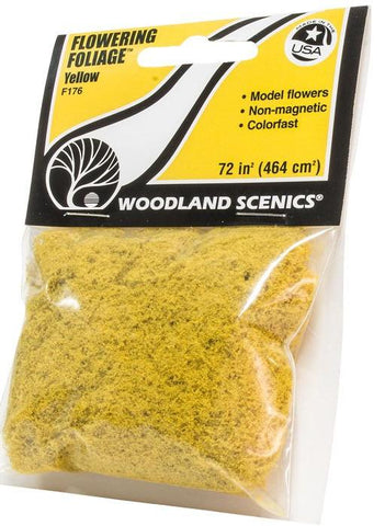 Woodland Scenics F176 Yellow Flowering Foliage 72 in² (464 cm²)
