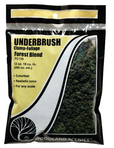Woodland Scenics FC139 Forest Blend Underbrush 25.2 Square Inch Bag