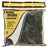 Woodland Scenics FC58 Medium Green Foliage Clusters 50.8 in³ Bag