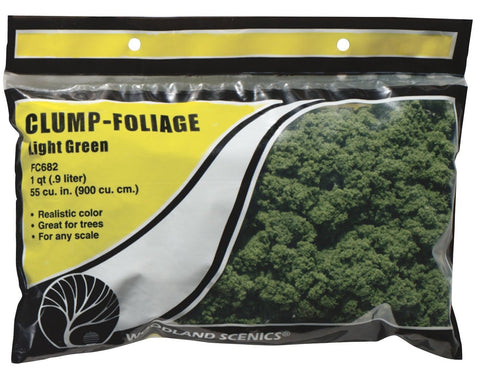 Woodland Scenics FC682 Clump-Foliage Light Green Small Bag