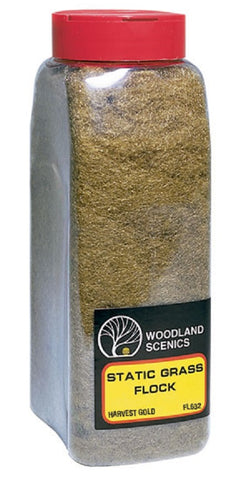 Woodland Scenics  FL632 Harvest Gold Static Grass Flock Shaker 57.7 cu in (945 cu cm)