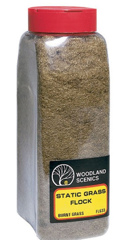 Woodland Scenics FL633 Burnt Static Grass Flock Shaker 57.7 cu in (945 cu cm)