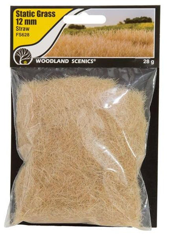 Woodland Scenics FS628 Field System Static Grass Straw 1/2" 12mm Fibers