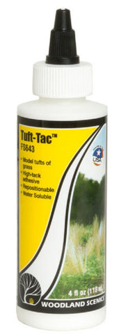 Woodland Scenics FS643 Field System Tuft-Tac High-Tack Adhesive 4 oz Bottle