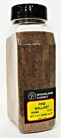 Woodland Scenics B1372 Brown Fine Ballast Shaker 57.7 cu in (945 cu cm)