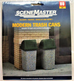 HO Scale Walthers SceneMaster 949-4174 Modern Trash Cans pkg (24)