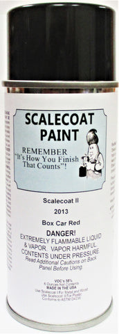 Scalecoat II S2013 Boxcar Red 6 oz Paint Enamel Spray Can