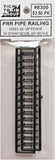 HO Scale Tichy Train Group 8300 Pennsylvania Railroad-Style Pipe Rail Stanchions