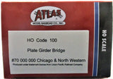 HO Scale Atlas 70000000 Code 100 Chicago & North Western Plate-Girder Bridge