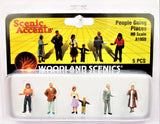 HO Scale Woodland Scenics A1959 People Going Places Figures (5) pcs