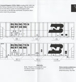 HO Scale Microscale 87-1276 Burlington Northern BN Covered Hoppers Decal Set
