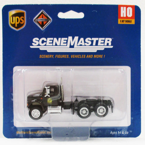 HO Scale Walthers Scene Master 949-11184 UPS United Parcel Service International 4900 Dual Axle Semi Tractor