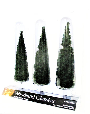 Woodland Classics Ready-Made Trees TR3573 Forever Green - 3/pkg