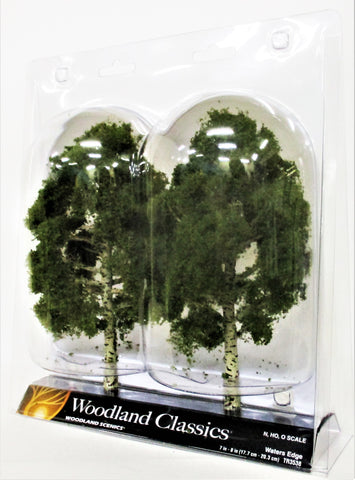 Woodland Classics Ready-Made Trees TR3538 Waters Edge - 2/pkg