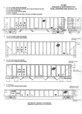 HO Scale Microscale 87-562 CNW Chicago & North Western Gondolas Hoppers Decal