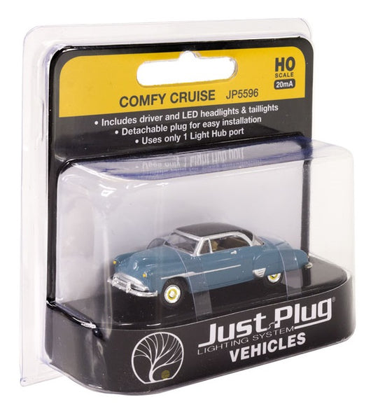 HO Scale Woodland Scenics Just Plug Lighted Police Car – JP5593