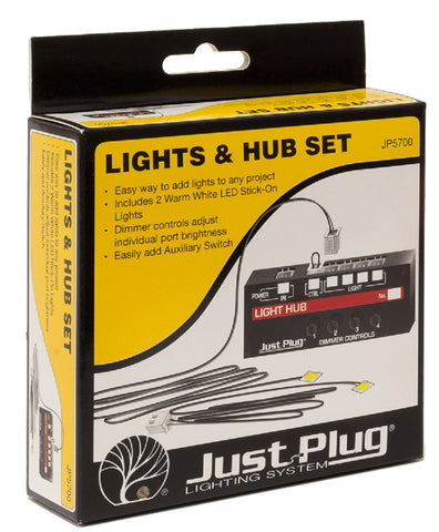 Woodland Scenics JP5700 Just Plug Lights & Hub Set