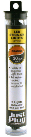 Woodland Scenics JP5736 Just Plug Orange LED Stick-On Lights