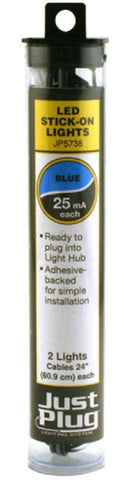 Woodland Scenics JP5738 Just Plug Blue LED Stick-On Lights