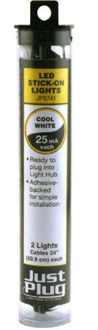 Woodland Scenics JP5741 Just Plug Cool White LED Stick-On Lights