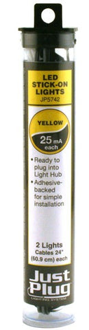 Woodland Scenics JP5742 Just Plug Yellow LED Stick-On Lights