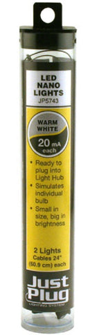 Woodland Scenics JP5743 Just Plug Warm White LED Nano Lights