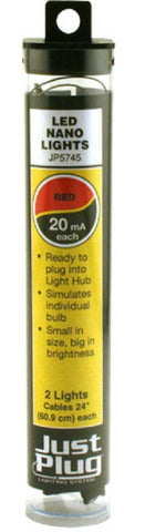 Woodland Scenics JP5745 Just Plug Red LED Nano Lights