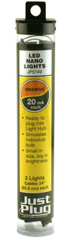 Woodland Scenics JP5749 Just Plug Orange LED Nano Lights