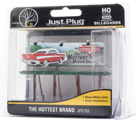 HO Scale Woodland Scenics JP5793 The Hottest Brand Conoco Lighted Billboard