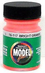 Badger Model Flex 16-117 Bright Orange 1 oz Acrylic Paint Bottle