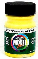 Badger Model Flex 16-72 WC Wisconsin Central Cream 1 oz Acrylic Paint Bottle