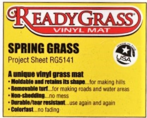 Woodland Scenics RG5141 ReadyGrass Spring Grass 12.5 X 14.5 Project Sheet/Mat