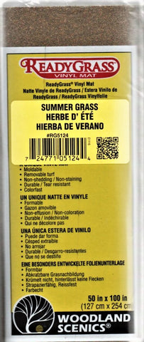 Woodland Scenics RG5124 ReadyGrass Summer Grass 50" x 100" Large Roll/Mat