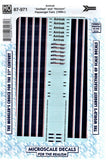 HO Scale Microscale 87-971 Amtrak Amfleet & Horizon Passenger Cars 1996+ Decal Set